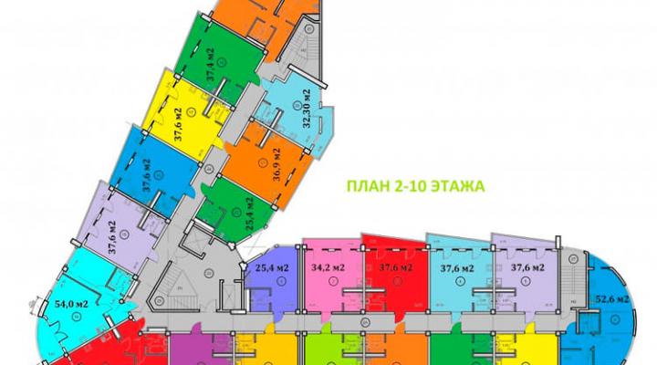 Номер в апартотеле бизнес-класса Номер в апартотеле бизнес-класса floorplan 1